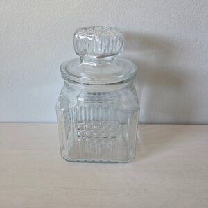 Vintage Koeze's 1991 Glass Apothecary Candy Jar/ Kitchen Canister 7.5"
